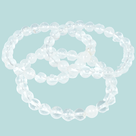 Clear Quartz Bead Bracelet