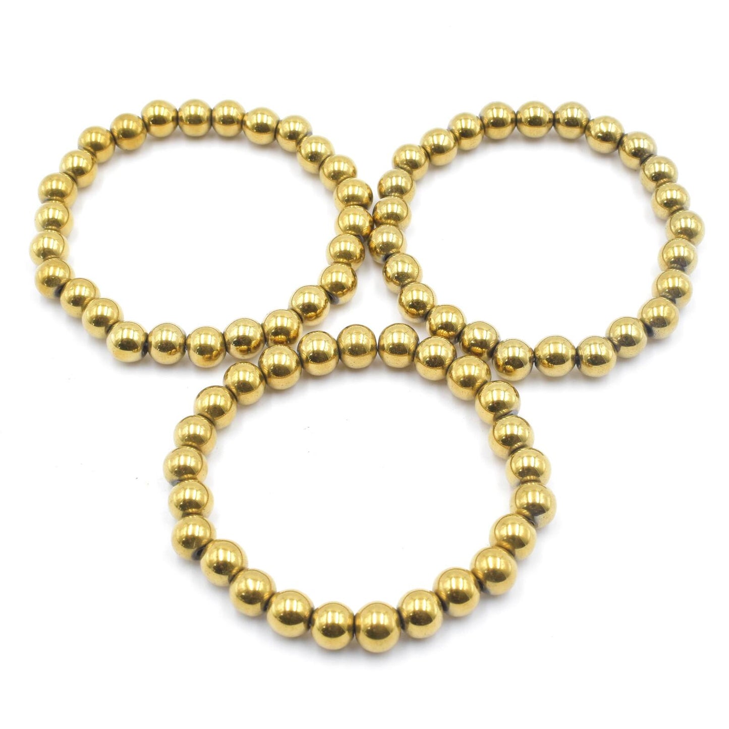Gold Hematite Bead Bracelet