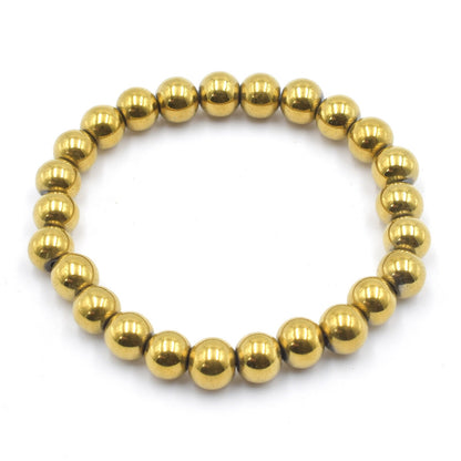 Gold Hematite Bead Bracelet