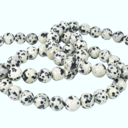 Dalmatian Jasper Bead Bracelet