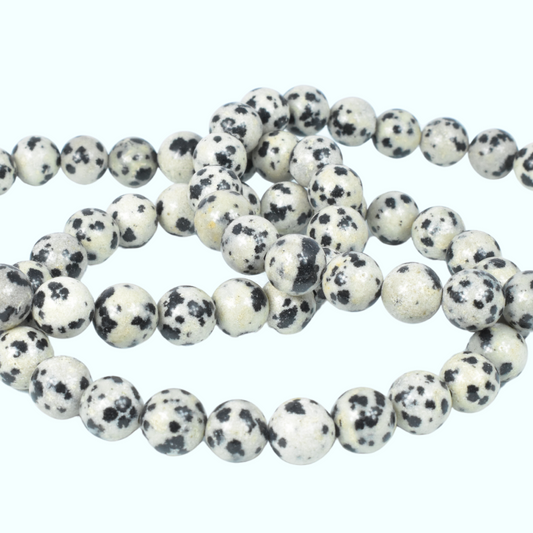 Dalmatian Jasper Bead Bracelet