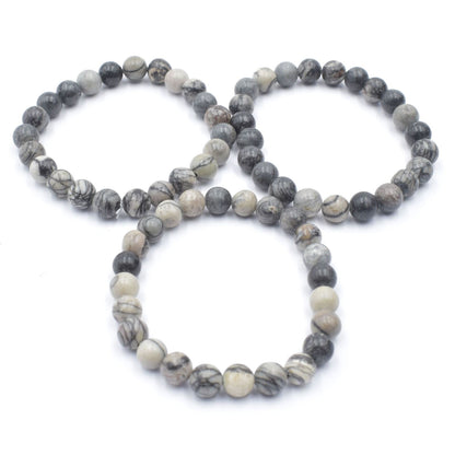 Picasso Jasper Bead Bracelet
