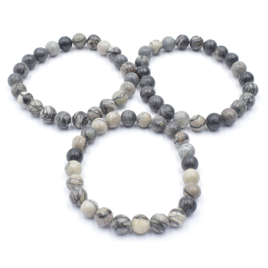 Picasso Jasper Bead Bracelet
