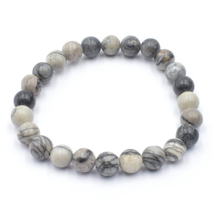Picasso Jasper Bead Bracelet