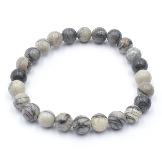 Picasso Jasper Bead Bracelet