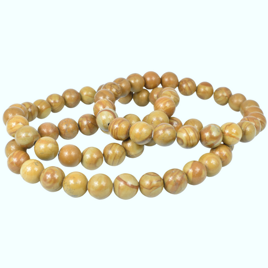 Picture Jasper Bead Bracelet