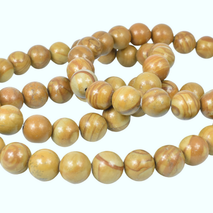 Picture Jasper Bead Bracelet