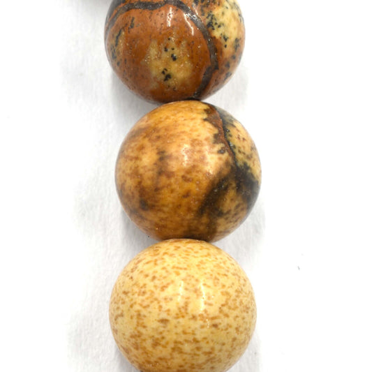 Picture Jasper Bead Bracelet