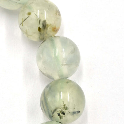 Prehnite with Tourmaline Bead Bracelet