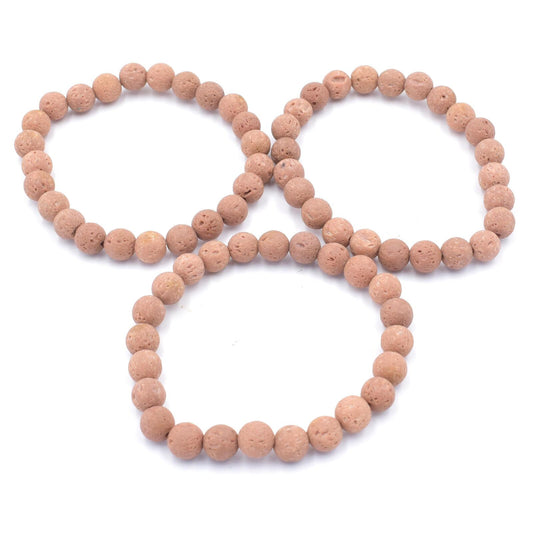 Brown Lava Bead Bracelet