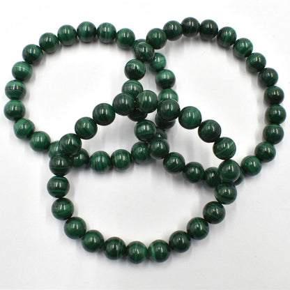 Malachite Bead Bracelet
