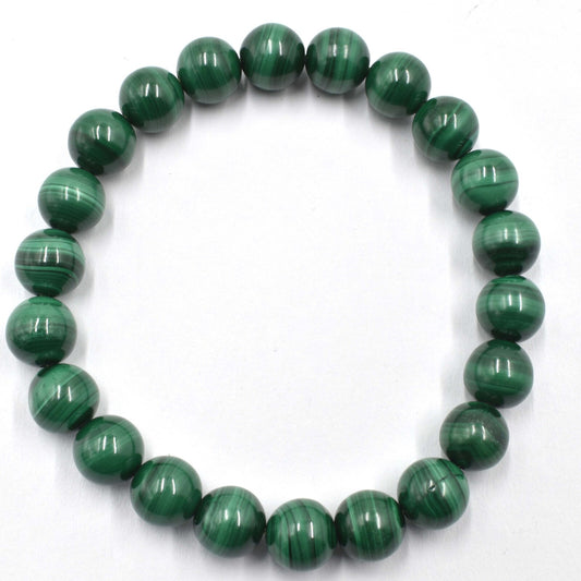 Malachite Bead Bracelet