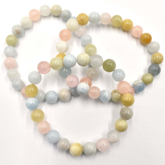 Morganite Bead Bracelet