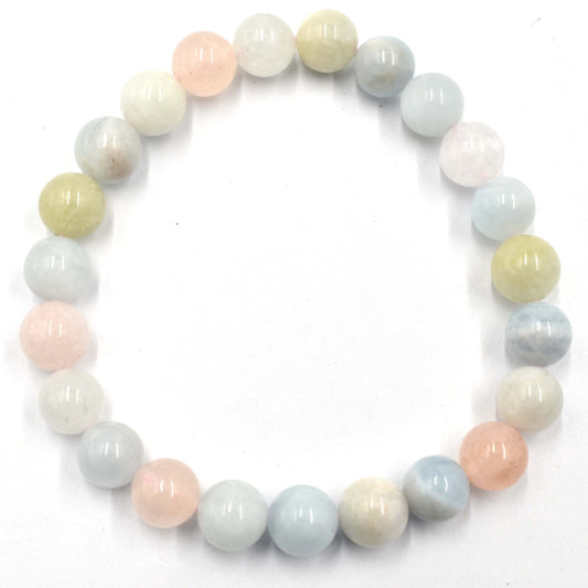 Morganite Bead Bracelet
