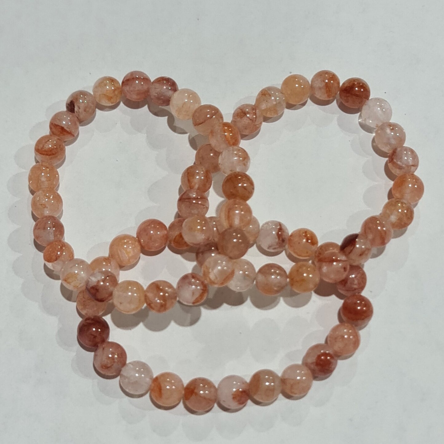 Strawberry Quartz Bead Bracelet