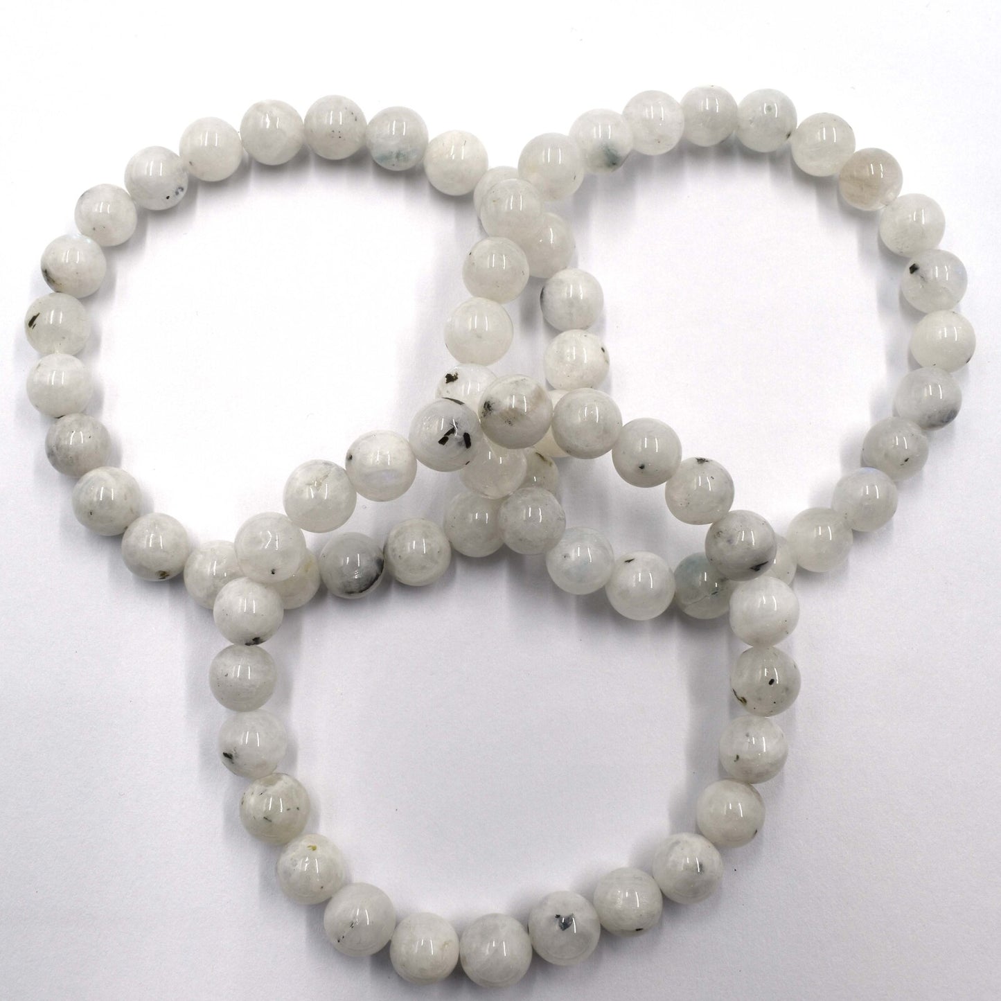 Rainbow Moonstone Bead Bracelet