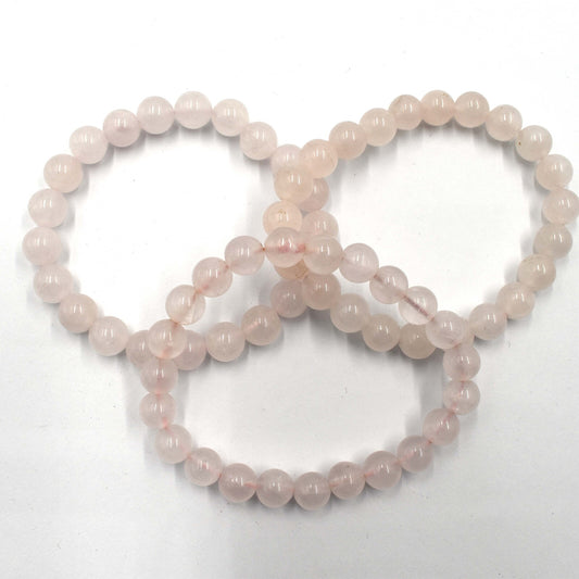 Rose Quartz Bead Bracelet