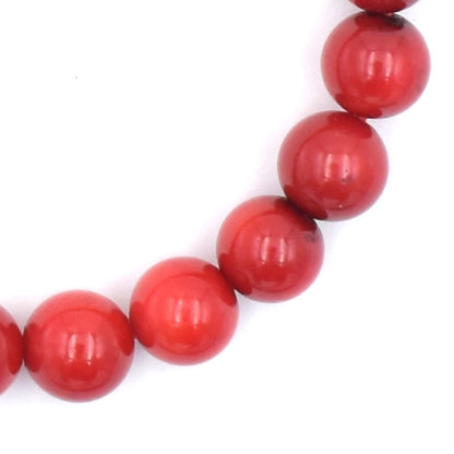 Red Coral Bead Bracelet