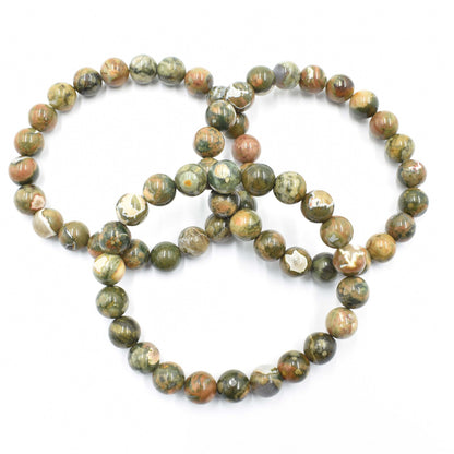 Rhyolite Bead Bracelet