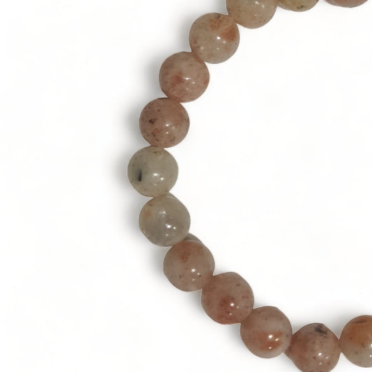 Sunstone Bead Bracelet