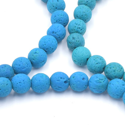 Turquoise Lava Bead Bracelet