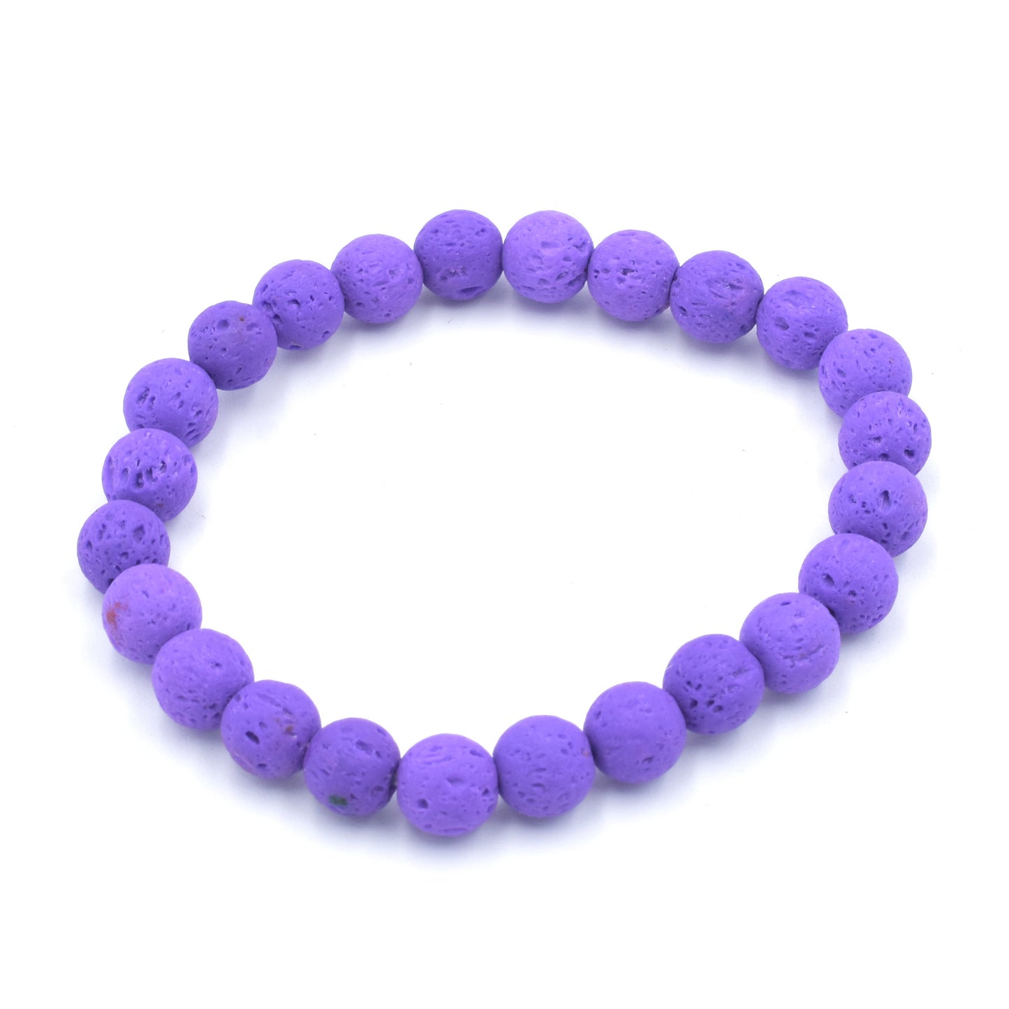Purple Lava Bead Bracelet