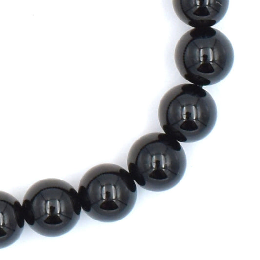 Black Sardonyx Bead Bracelet