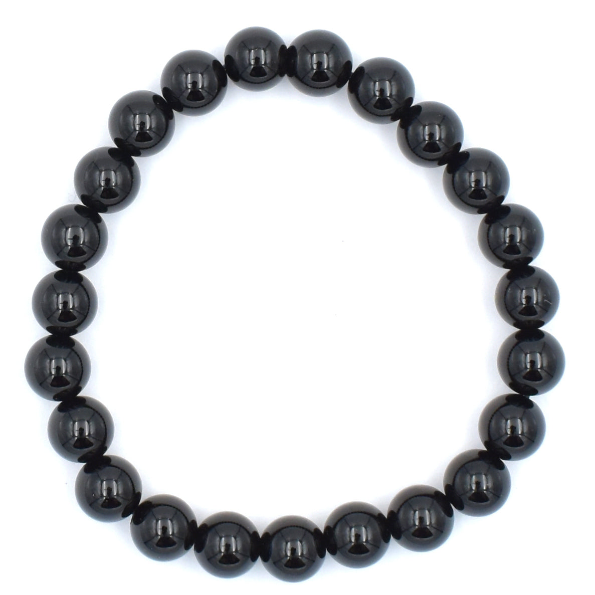 Black Sardonyx Bead Bracelet
