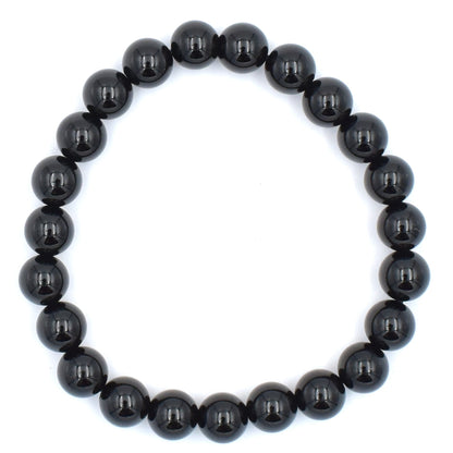 Black Sardonyx Bead Bracelet