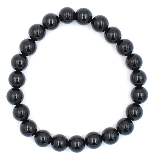 Black Sardonyx Bead Bracelet