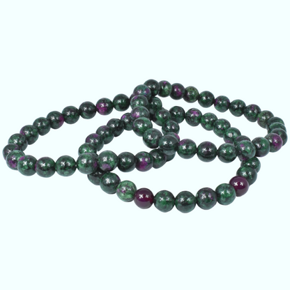 Ruby in Zoisite Bead Bracelet