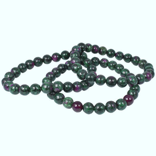 Ruby in Zoisite Bead Bracelet
