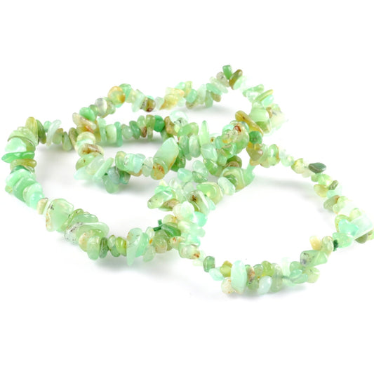 Green Chrysoprase Chip Bracelet