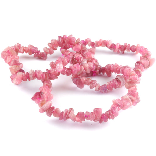 Red Tourmaline Chip Bracelet