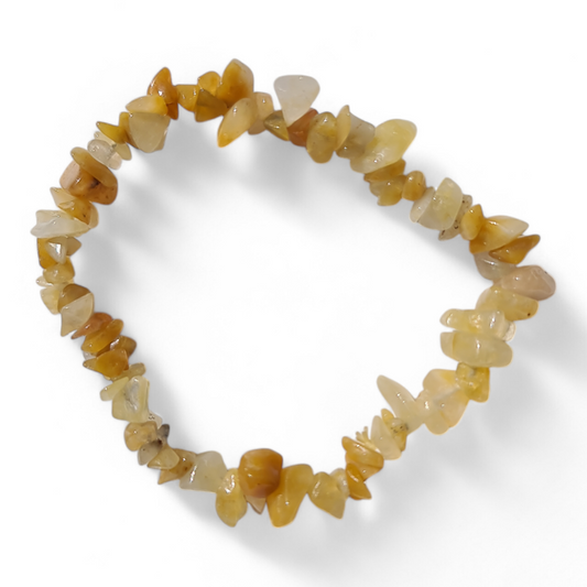 Yellow Aventurine Chip Bracelet