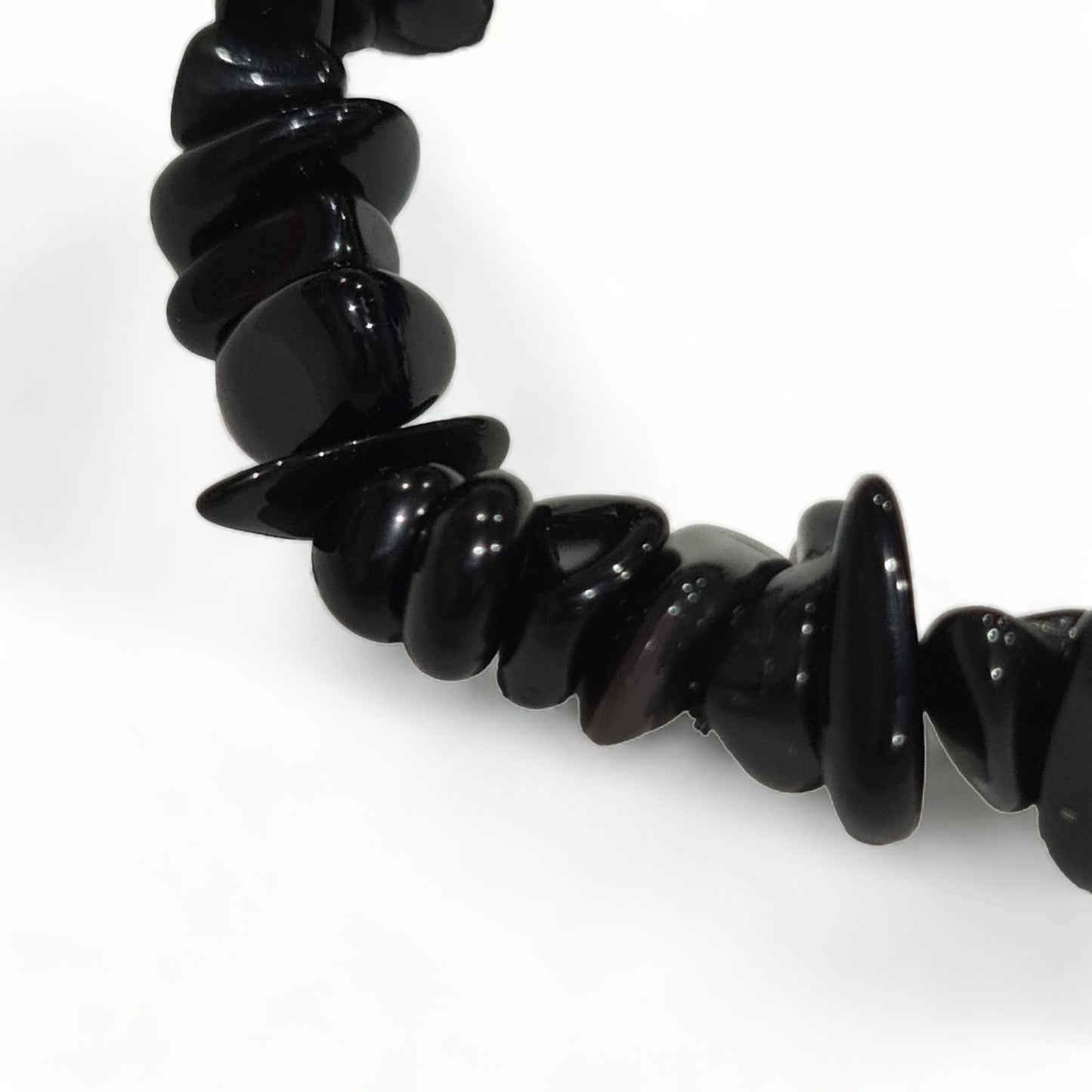 Black Obsidian Chip Bracelet