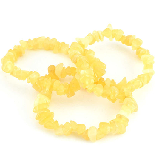 Orange Calcite Chip Bracelet