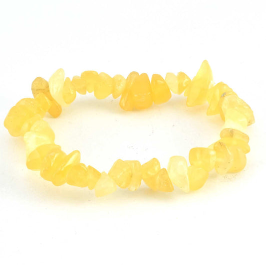 Orange Calcite Chip Bracelet