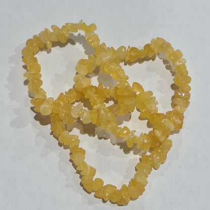 Orange Calcite Chip Bracelet