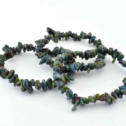 Ruby In Fuschite Chip Bracelet