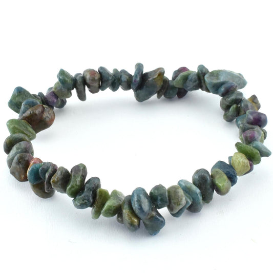 Ruby In Fuschite Chip Bracelet