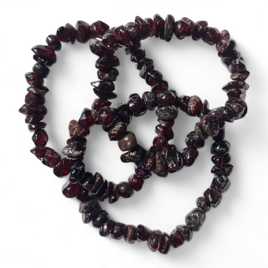 Garnet Chip Bracelet