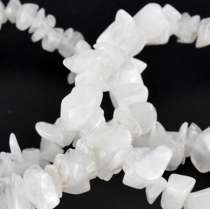 White Jade Chip Bracelet