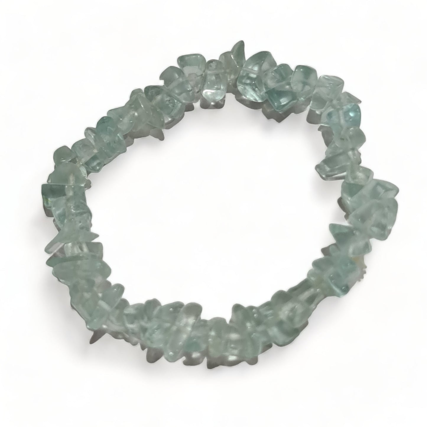 Light Blue Obsidian Chip Bracelet