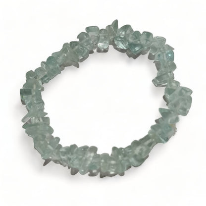 Light Blue Obsidian Chip Bracelet