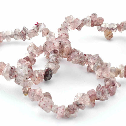 Strawberry Quartz Chip Bracelet