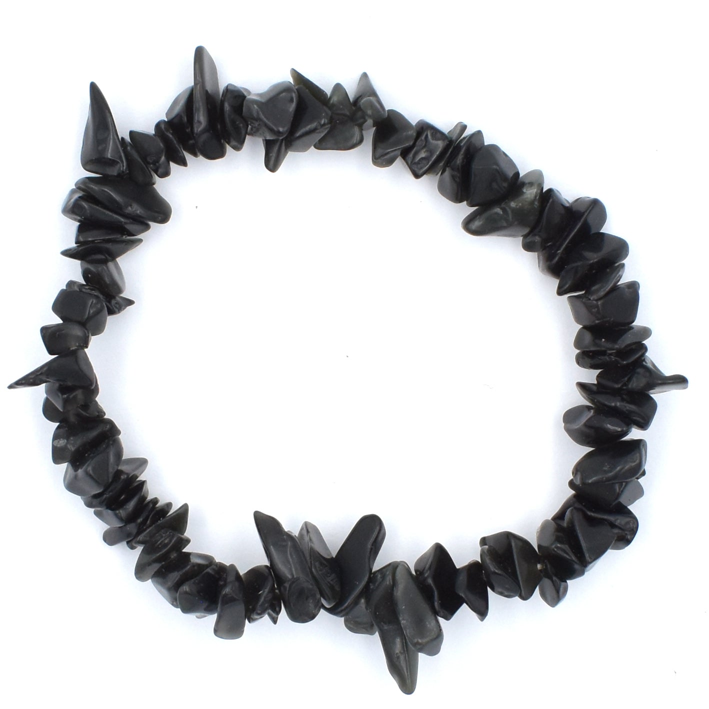 Rainbow Obsidian Chip Bracelet