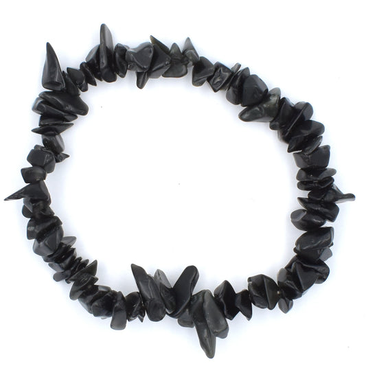 Rainbow Obsidian Chip Bracelet