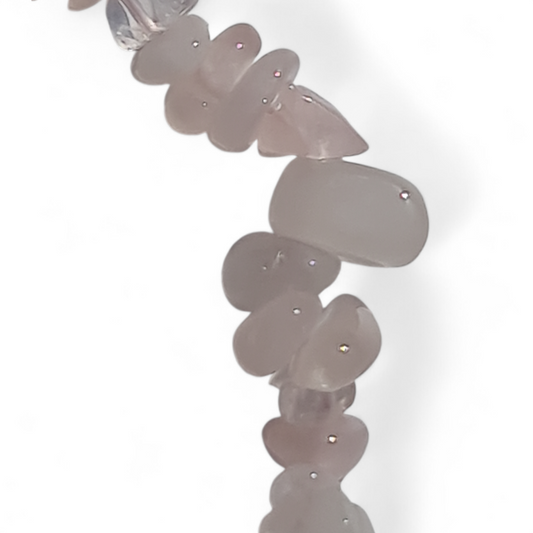 Rose Quartz Chip Bracelet
