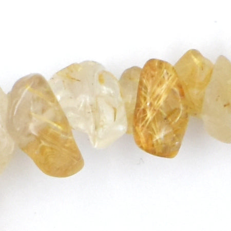 Golden Rutilated Quartz Chip Bracelet